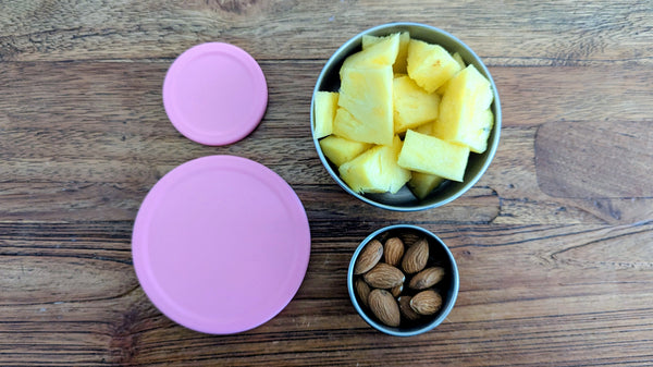 Mini Stainless Containers with silicone lids (Set of 2)