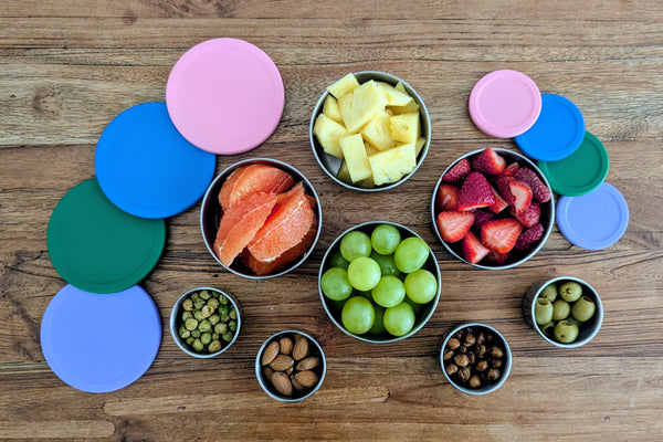 Mini Stainless Containers with silicone lids (Set of 2)
