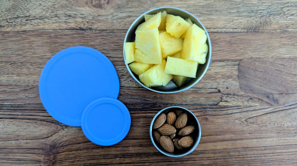 Mini Stainless Containers with silicone lids (Set of 2)