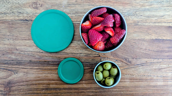 Mini Stainless Containers with silicone lids (Set of 2)