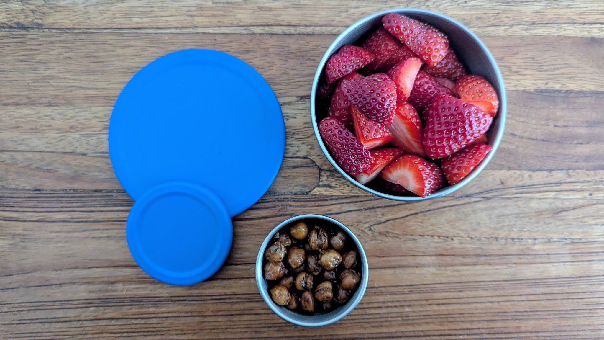Mini Stainless Containers with silicone lids (Set of 2)