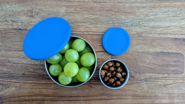 Mini Stainless Containers with silicone lids (Set of 2)