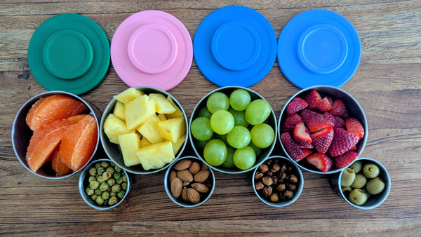 Mini Stainless Containers with silicone lids (Set of 2)
