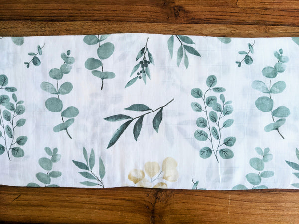 Muslin Swaddle Bamboo Blend - Eucalyptus