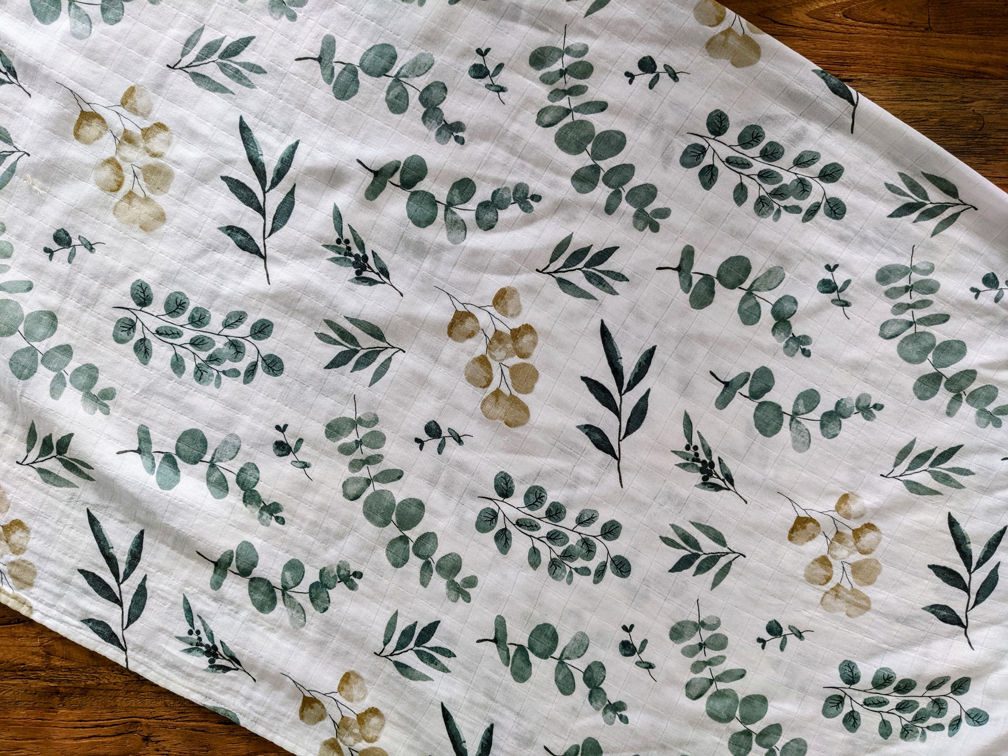 Muslin Swaddle Bamboo Blend - Eucalyptus