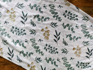 Muslin Swaddle Bamboo Blend - Eucalyptus