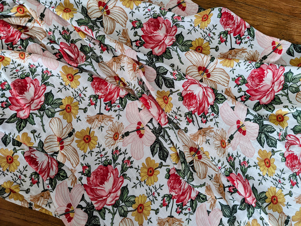 Muslin Swaddle Bamboo Blend - Vintage Floral