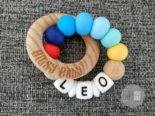Teething Toy - Personalised Round