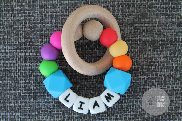 Teething Toy - Personalised Hexa