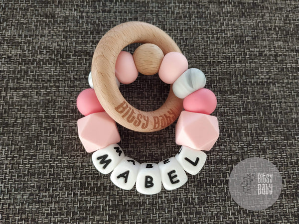 Teething Toy - Personalised Hexa