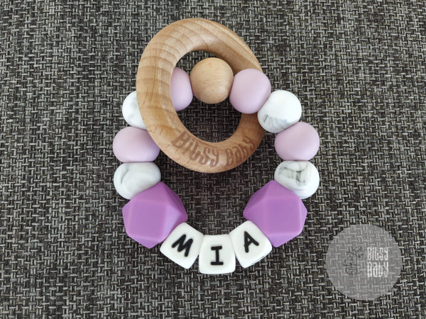 Teething Toy - Personalised Hexa