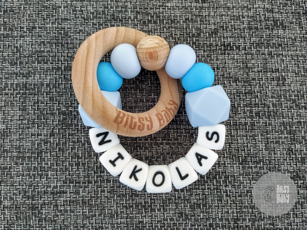 Teething Toy - Personalised Hexa