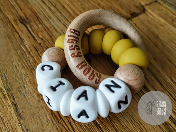 Teething Toy - Personalised Round