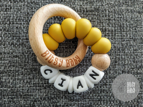 Teething Toy - Personalised Round