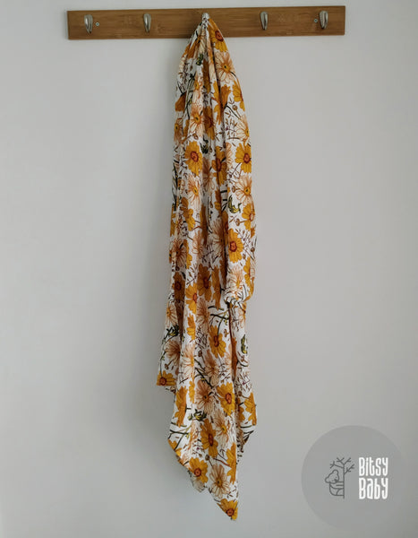 Muslin Swaddles Bamboo Blend - Daisy