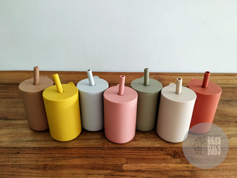 Silicone Straw Cups