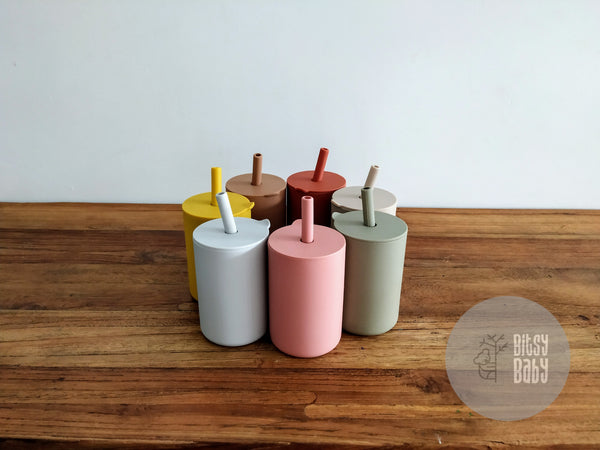 Silicone Straw Cups