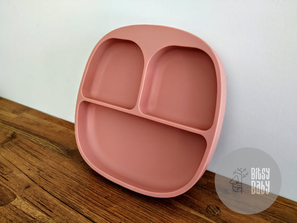 Silicone Suction Divided Plates with lids