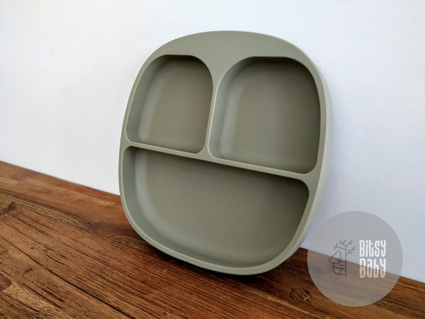 Silicone Suction Divided Plates with lids