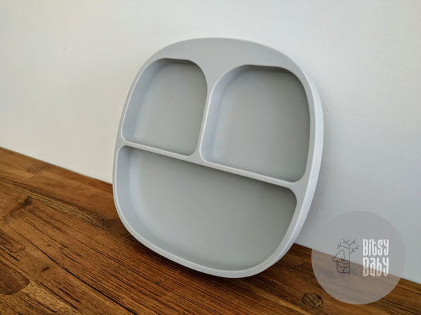 Silicone Suction Divided Plates with lids