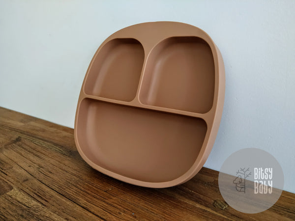 Silicone Suction Divided Plates with lids